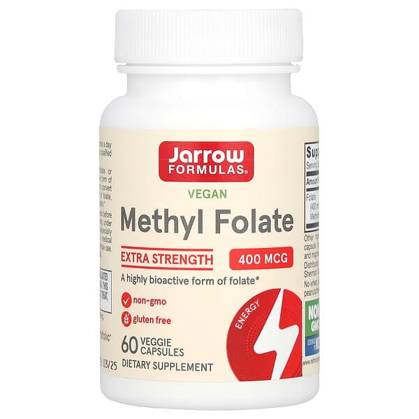 Vegan Methyl Folate, 400 mcg, 60 Veggie Capsules